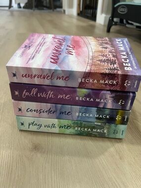 Becka Mack Paperback Book Stack - Pastel Watercolor Covers